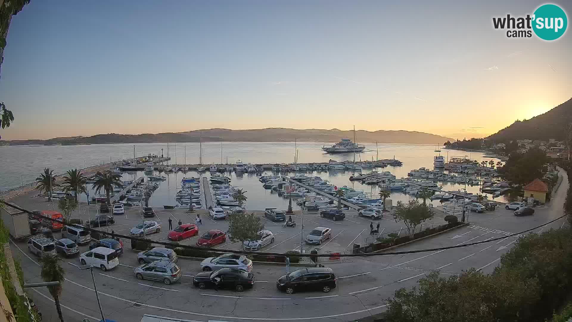 Webcam Orebić Riva – Ferry to Korčula Live