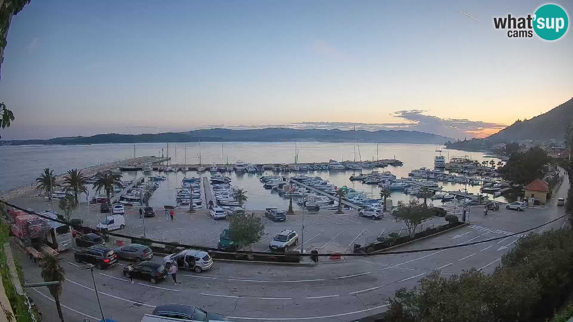 Webcam Orebić Riva – Ferry to Korčula Live