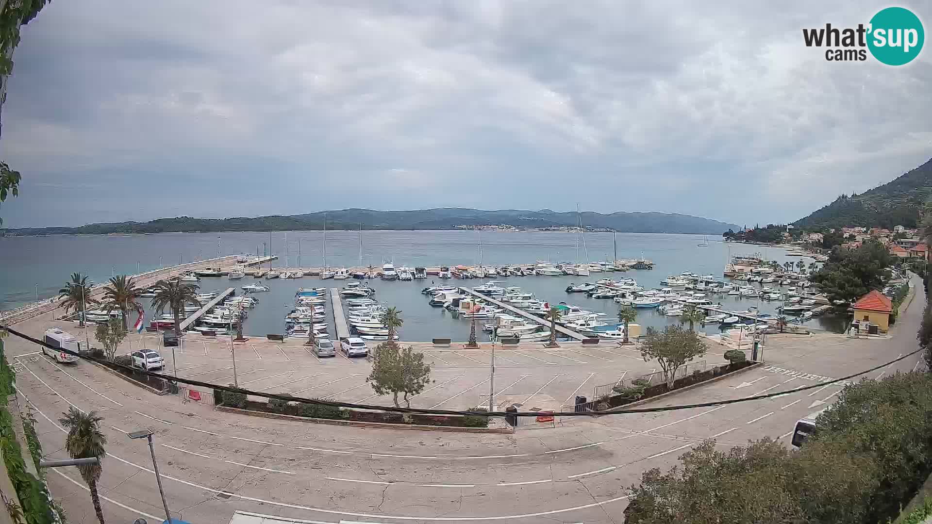 Webcam Orebić Riva – Ferry a Korčula en vivo