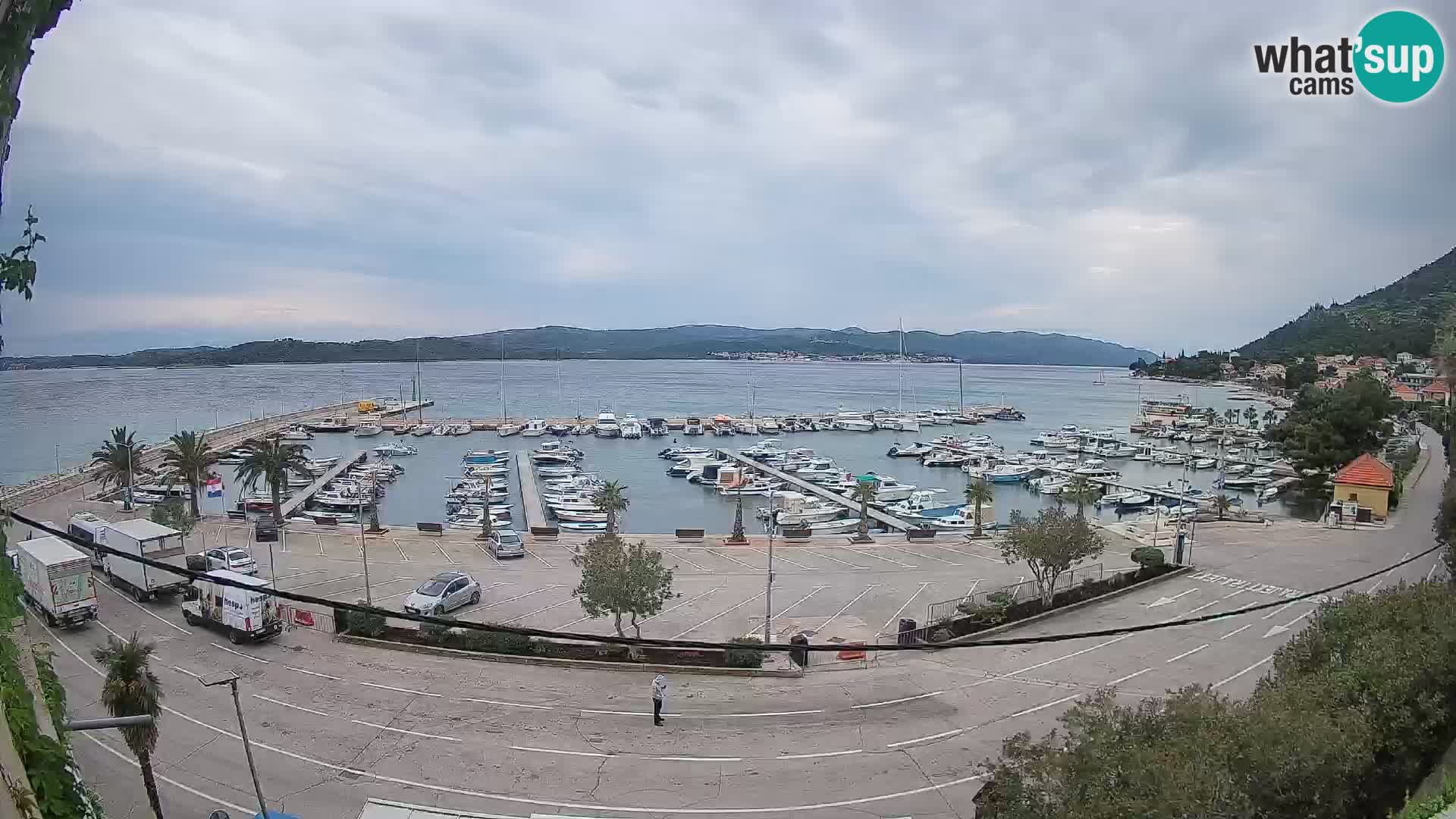 Webcam Orebić Riva – Ferry vers Korčula en direct
