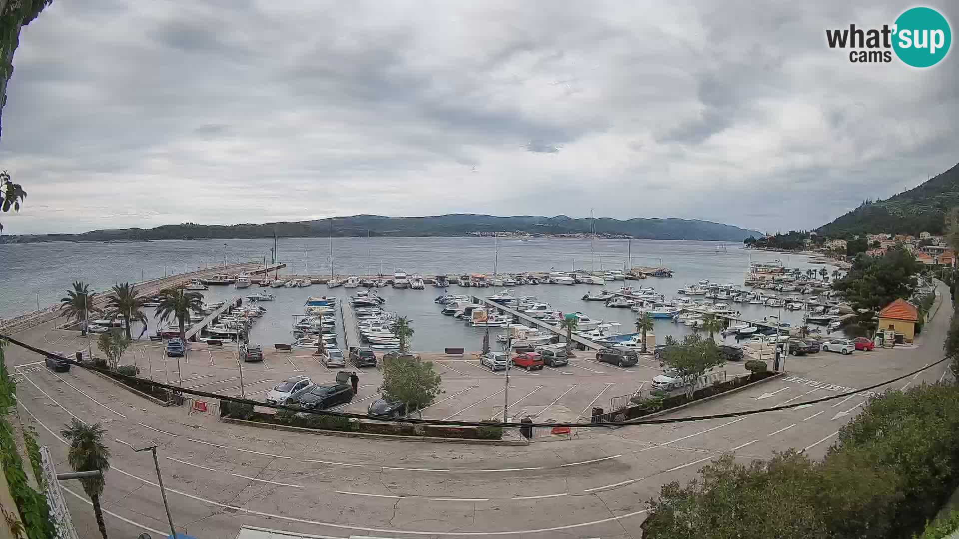 Webcam Orebić Riva – Ferry to Korčula Live