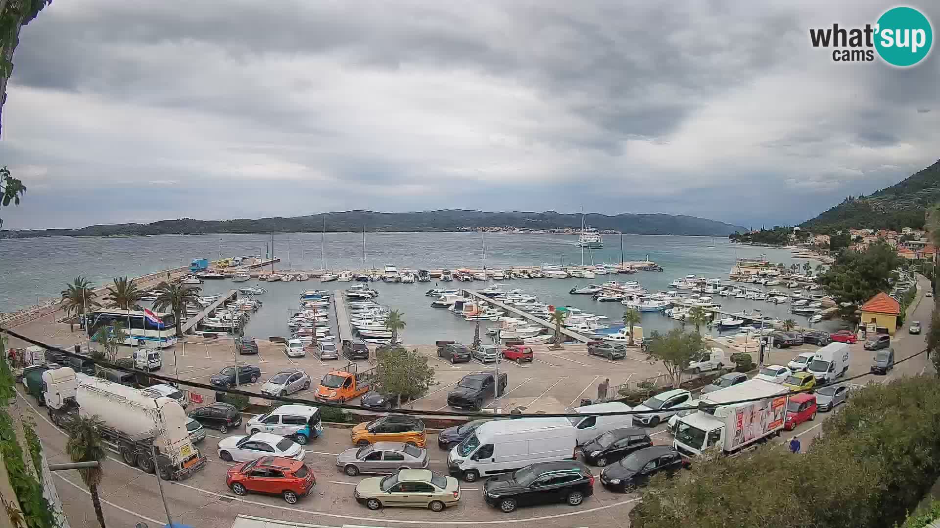 Webcam Orebić Riva – Ferry to Korčula Live