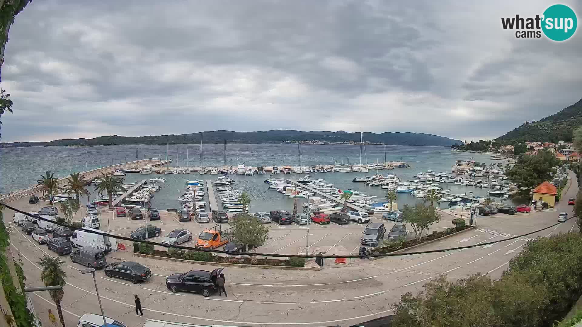 Webcam Orebić Uferpromenade – Fähre nach Korčula Live