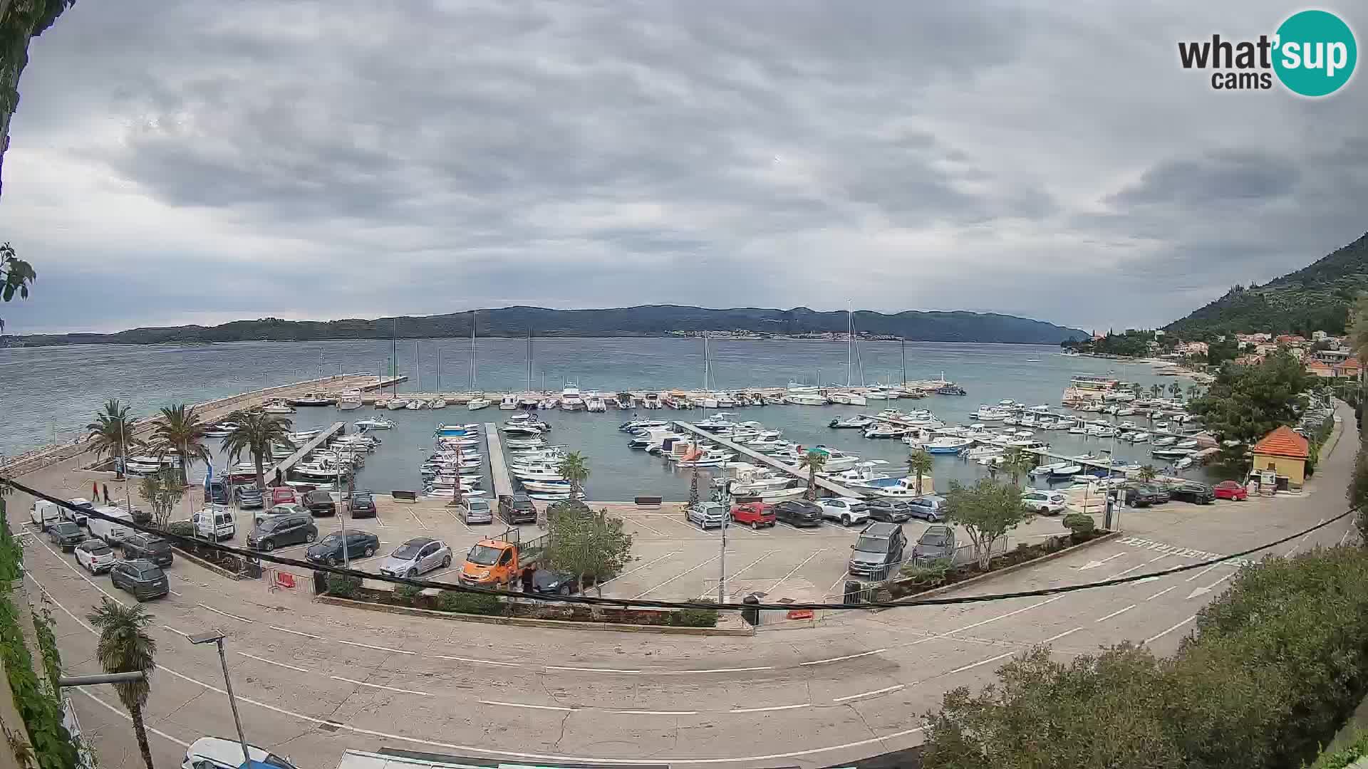 Webcam Orebić Riva – Ferry to Korčula Live
