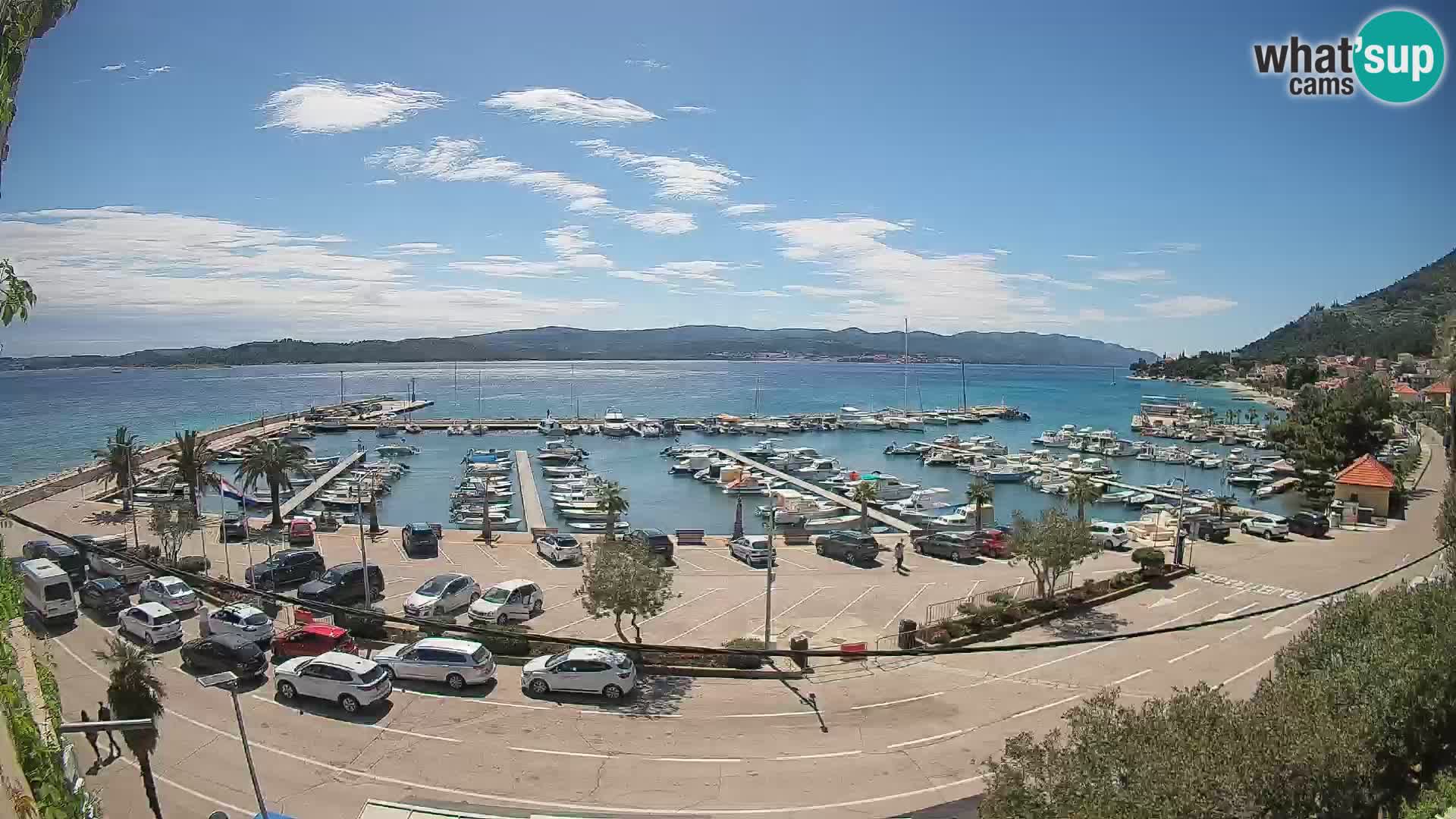 Webcam Orebić Riva – Ferry to Korčula Live