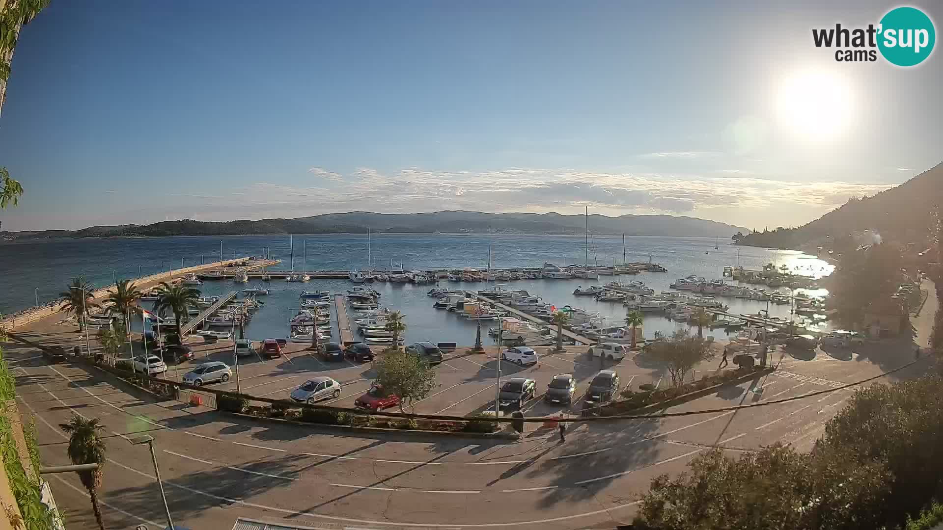 Webcam Orebić Riva – Ferry to Korčula Live