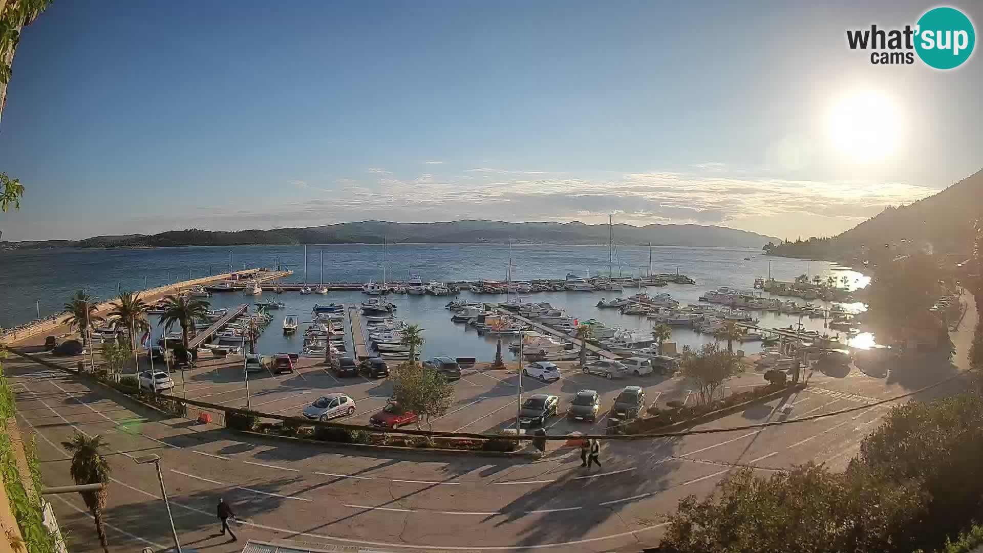 Webcam Orebić Riva – Ferry to Korčula Live