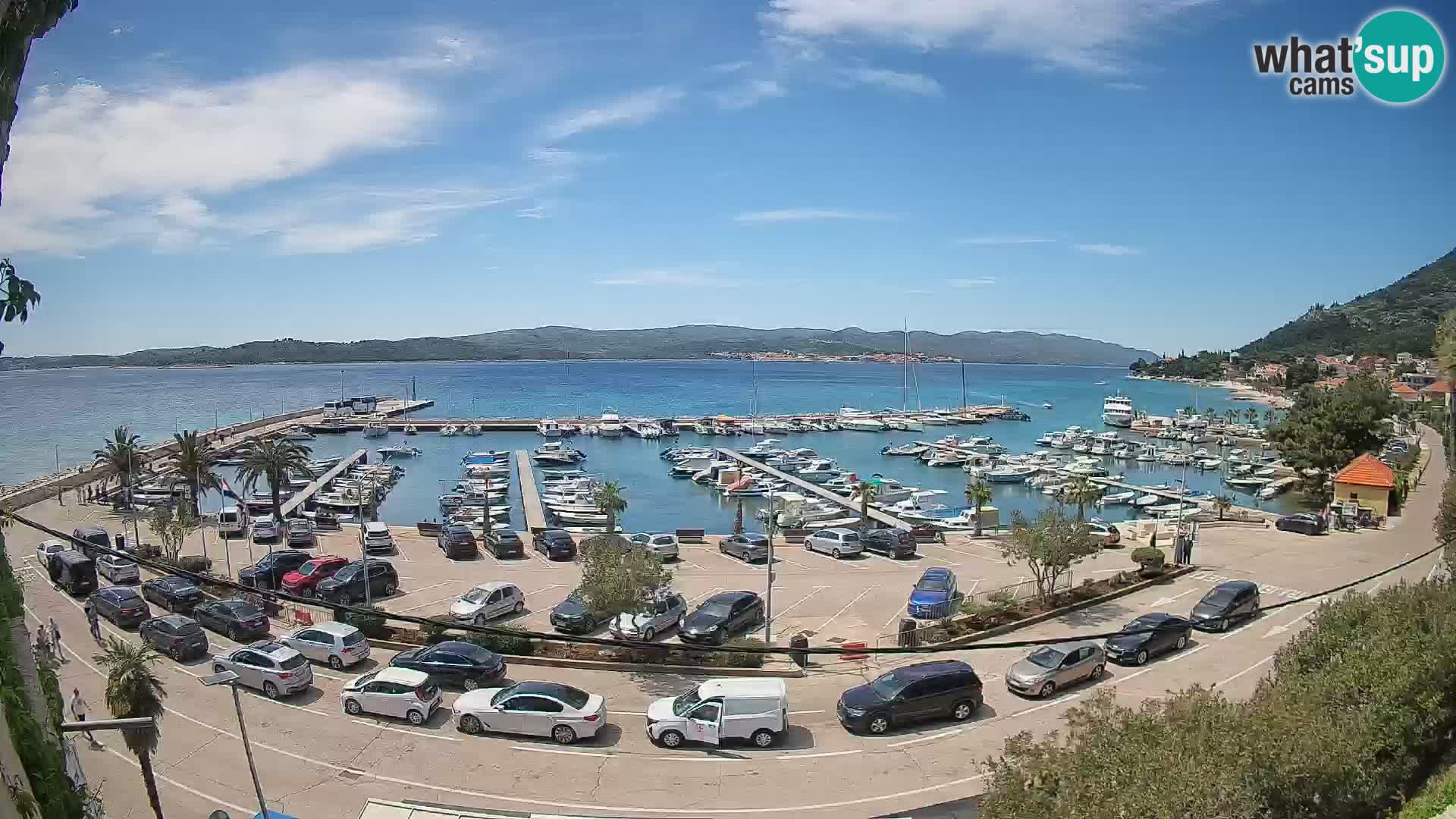 Webcam Orebić Riva – Ferry vers Korčula en direct