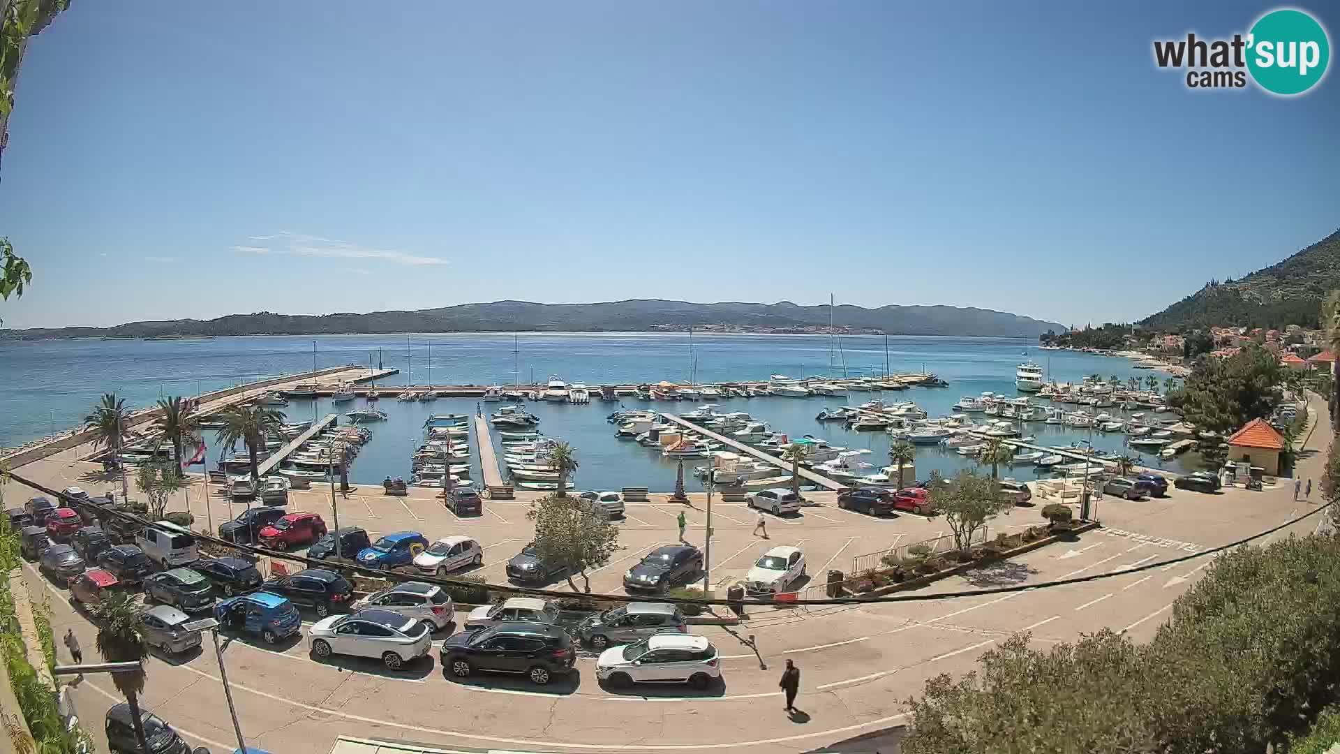 Webcam Orebić Riva – Ferry vers Korčula en direct