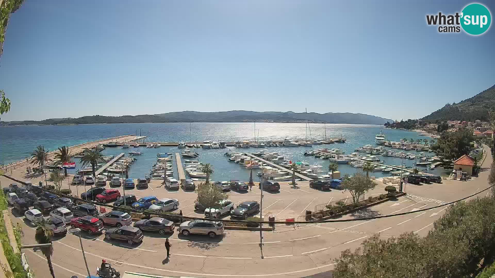 Web kamera Orebić Riva – Trajekt za Korčulu uživo