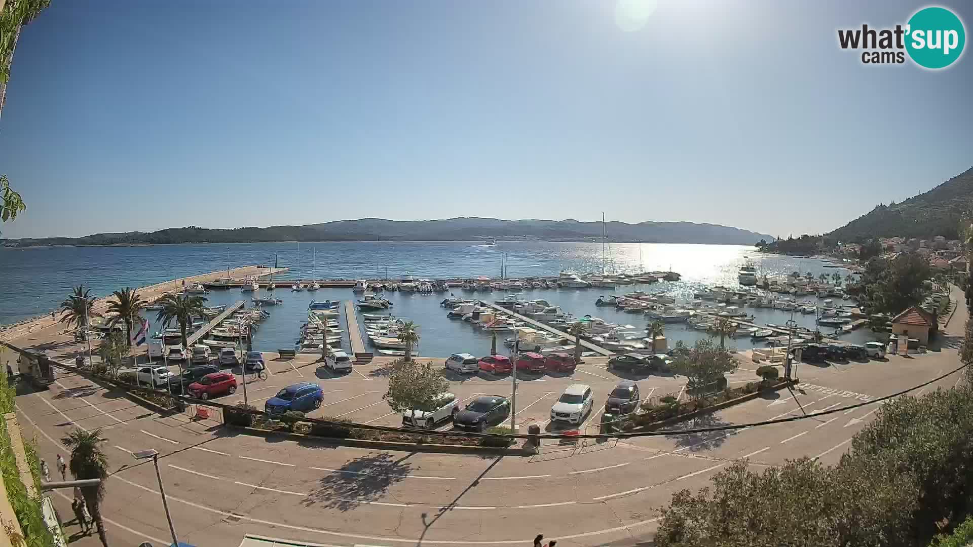 Webcam Orebić Riva – Ferry vers Korčula en direct
