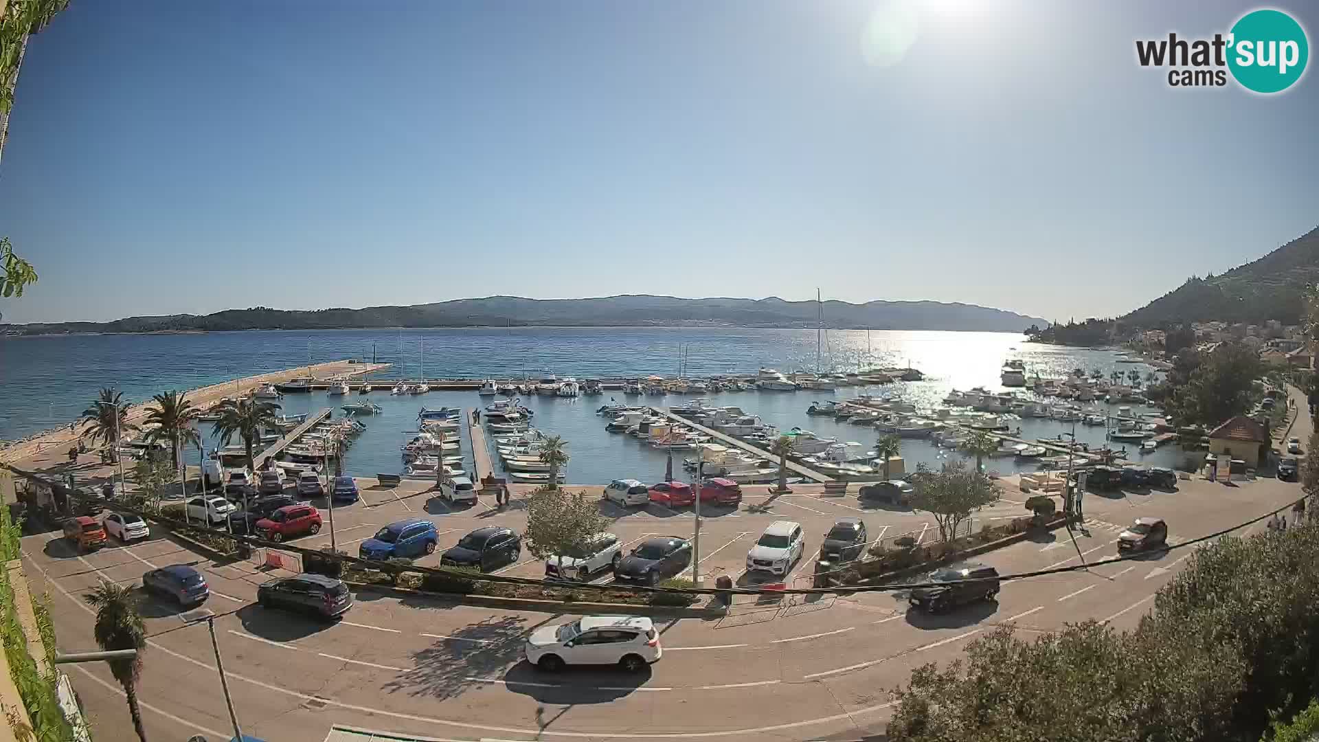 Web kamera Orebić Riva – Trajekt za Korčulu uživo