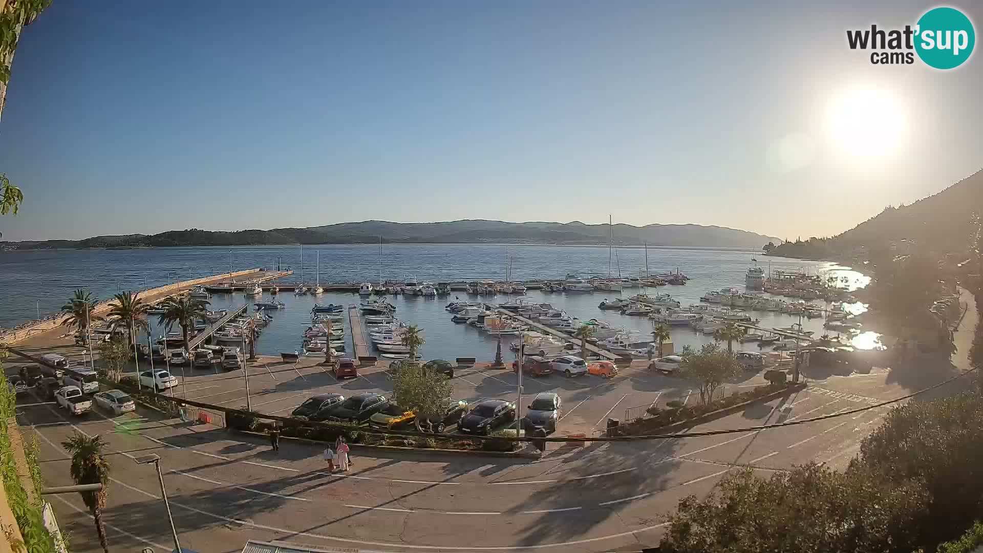 Spletna kamera Orebić Riva – Trajekt za Korčulo v živo