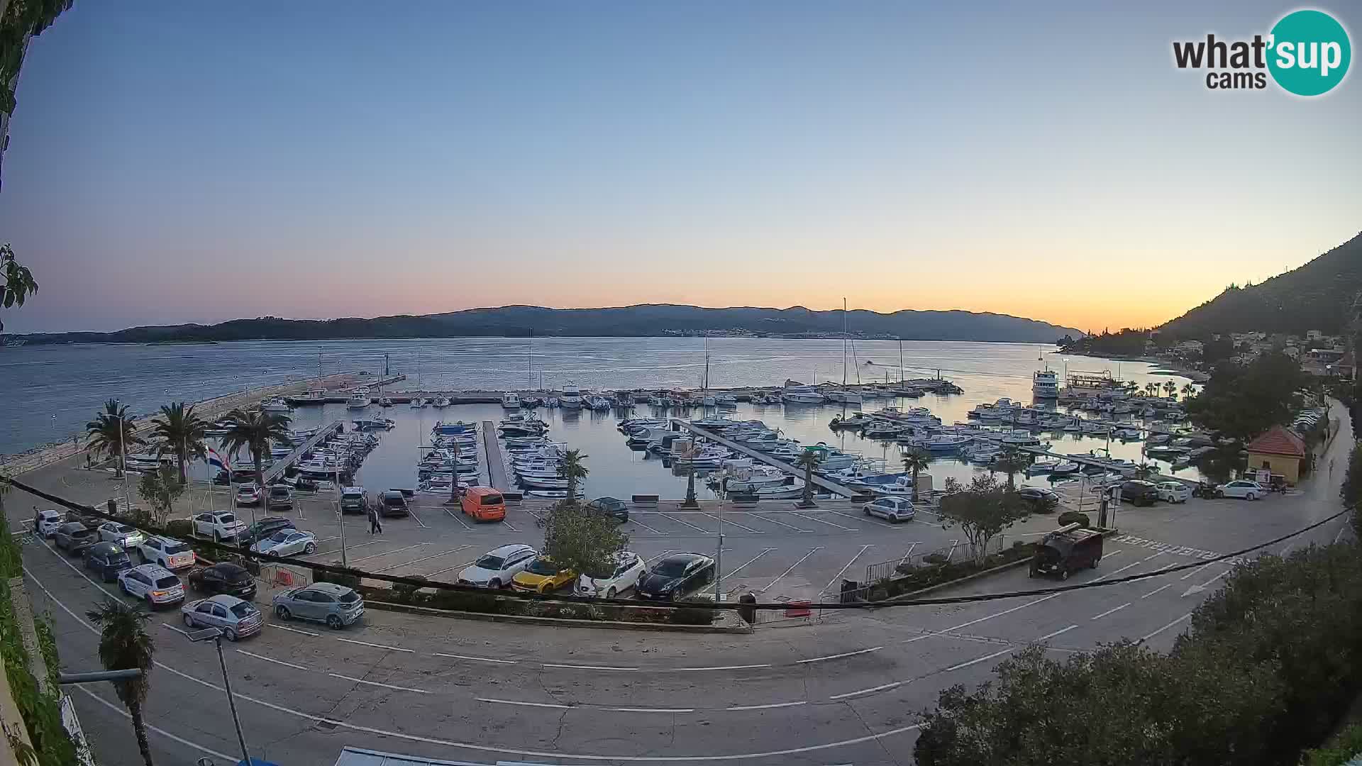 Webcam Orebić Riva – Ferry a Korčula en vivo