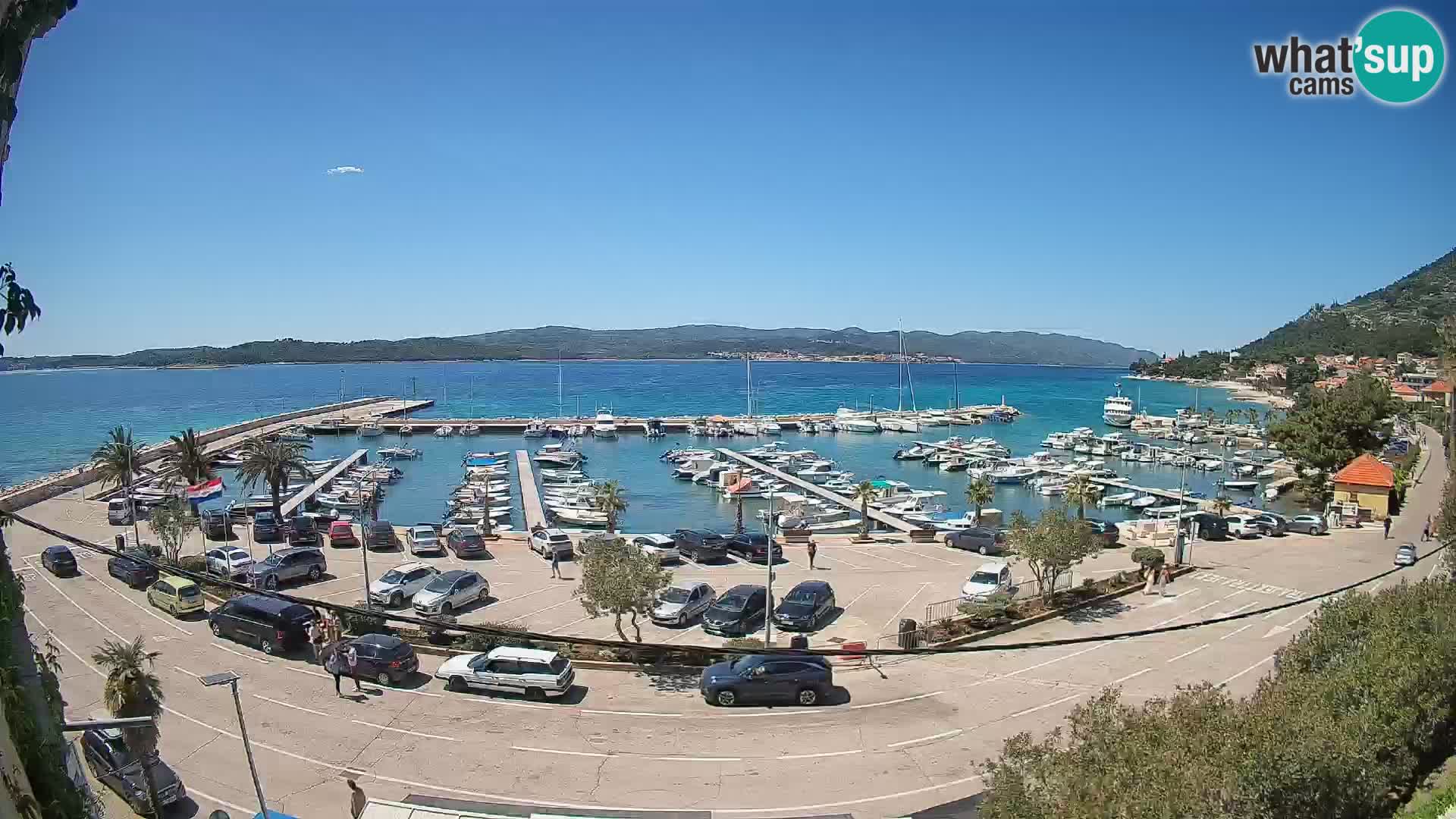 Web kamera Orebić Riva – Trajekt za Korčulu uživo