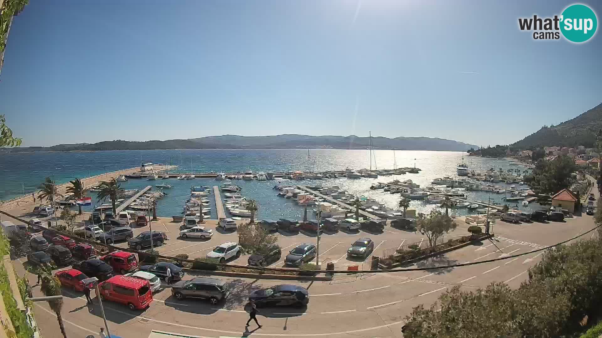 Webcam Orebić Riva – Ferry a Korčula en vivo