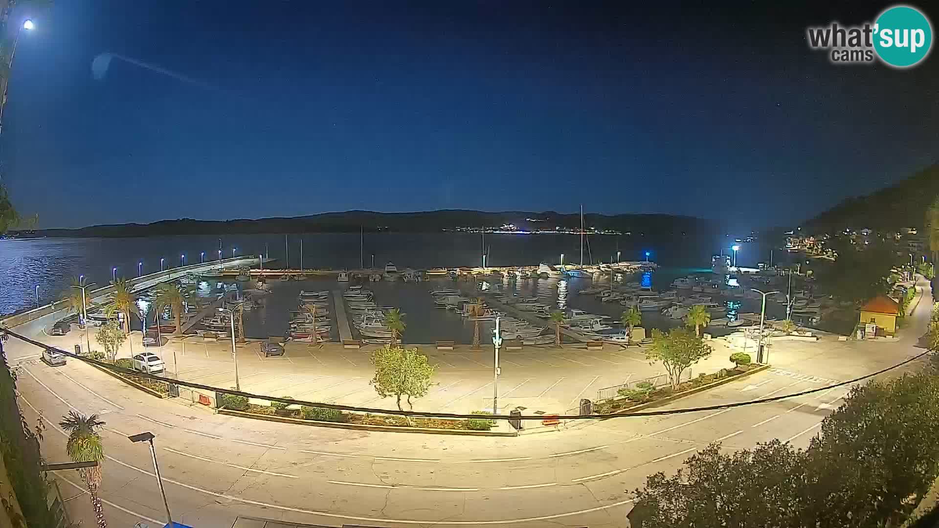 Spletna kamera Orebić Riva – Trajekt za Korčulo v živo