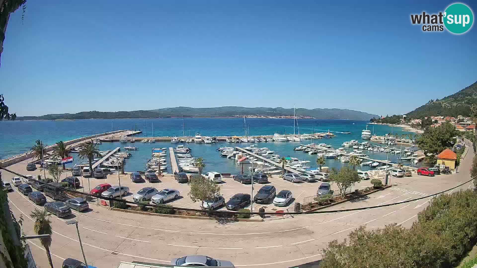 Web kamera Orebić Riva – Trajekt za Korčulu uživo