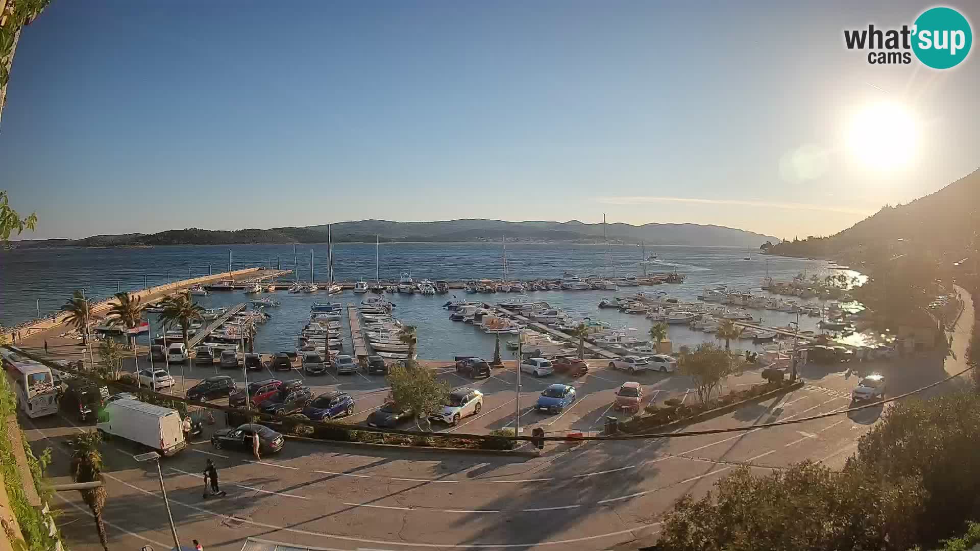 Webcam Orebić Riva – Ferry to Korčula Live