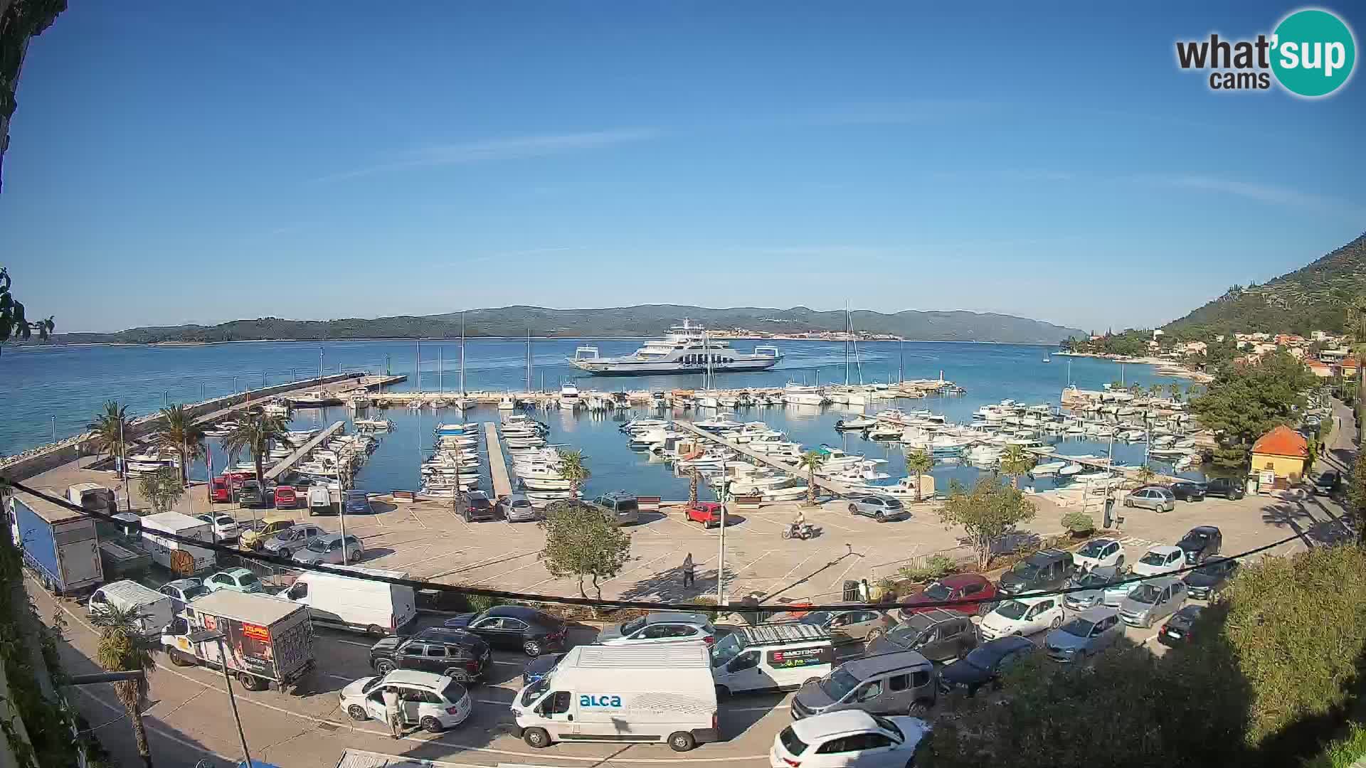 Webcam Orebić Riva – Ferry a Korčula en vivo