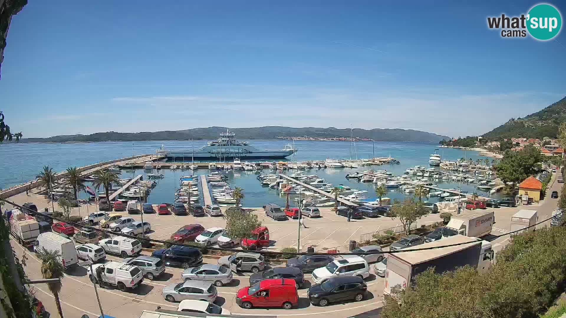 Webcam Orebić Riva – Ferry vers Korčula en direct