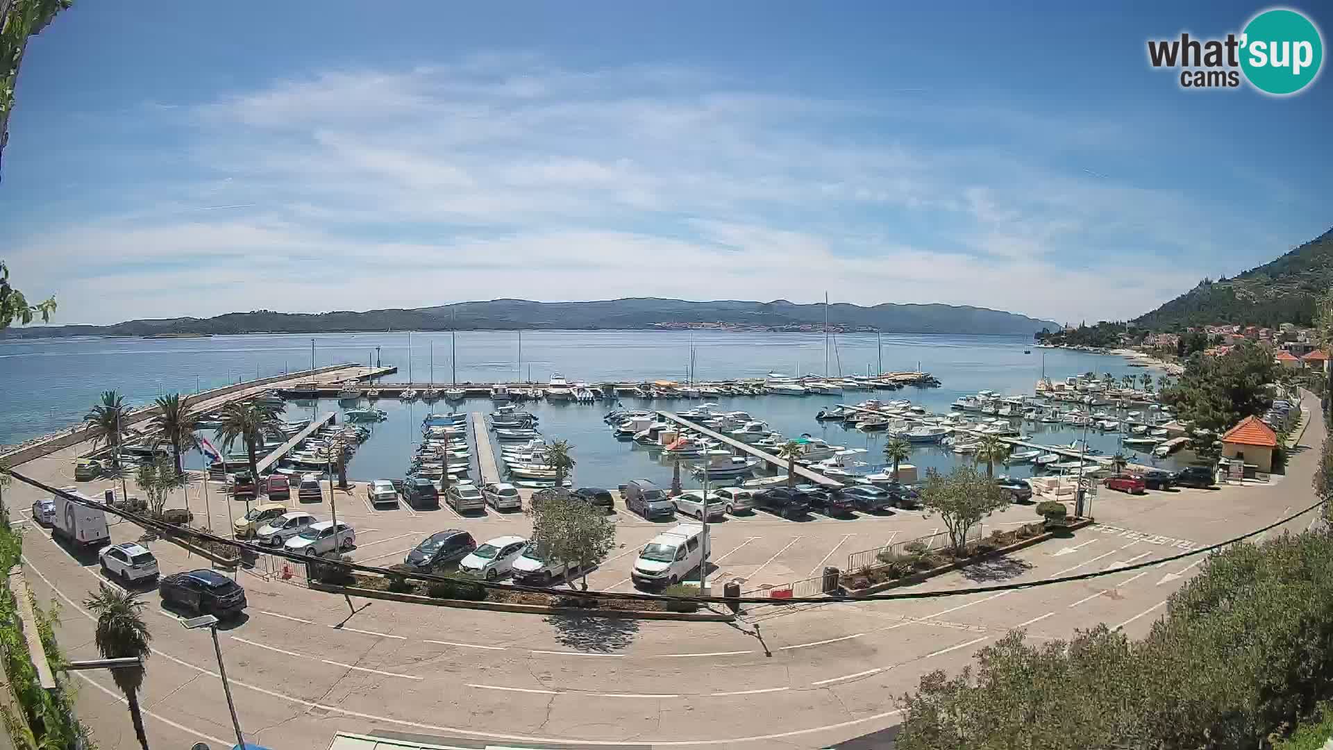 Webcam Orebić Riva – Ferry vers Korčula en direct