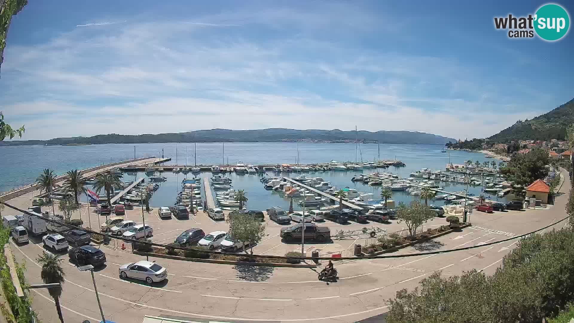 Webcam Orebić Riva – Ferry vers Korčula en direct