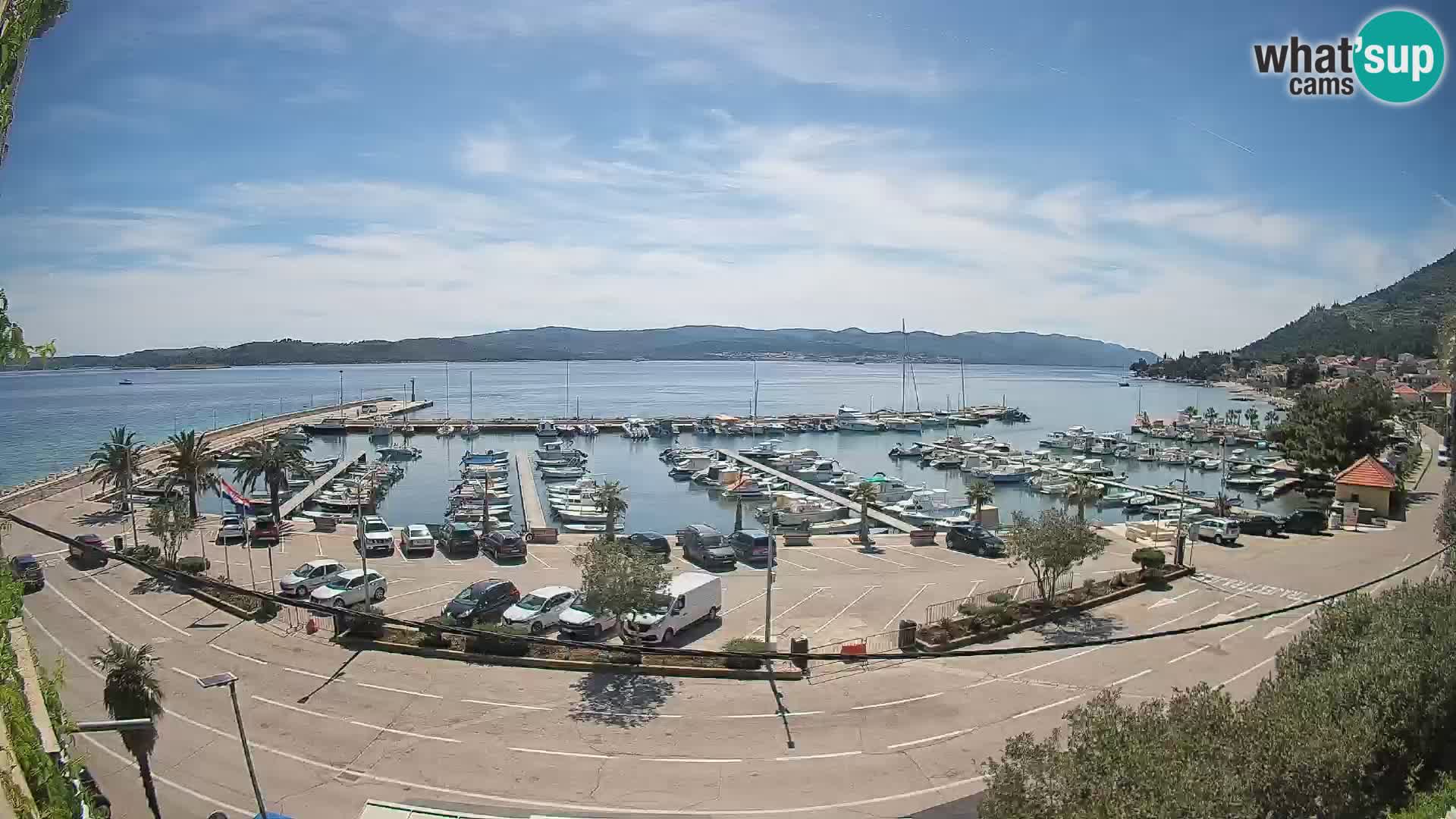 Webcam Orebić Riva – Ferry a Korčula en vivo