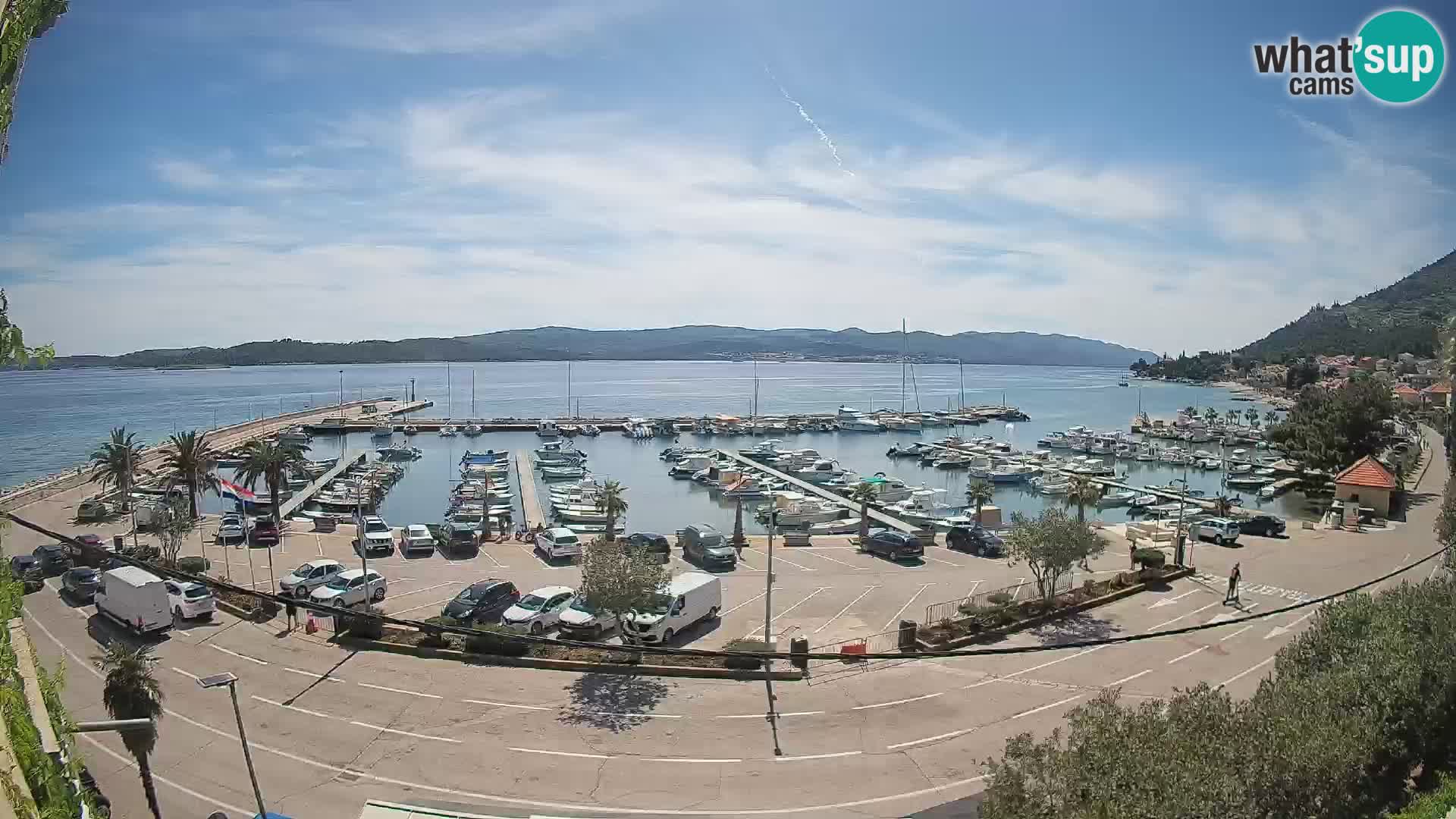 Webcam Orebić Riva – Ferry vers Korčula en direct