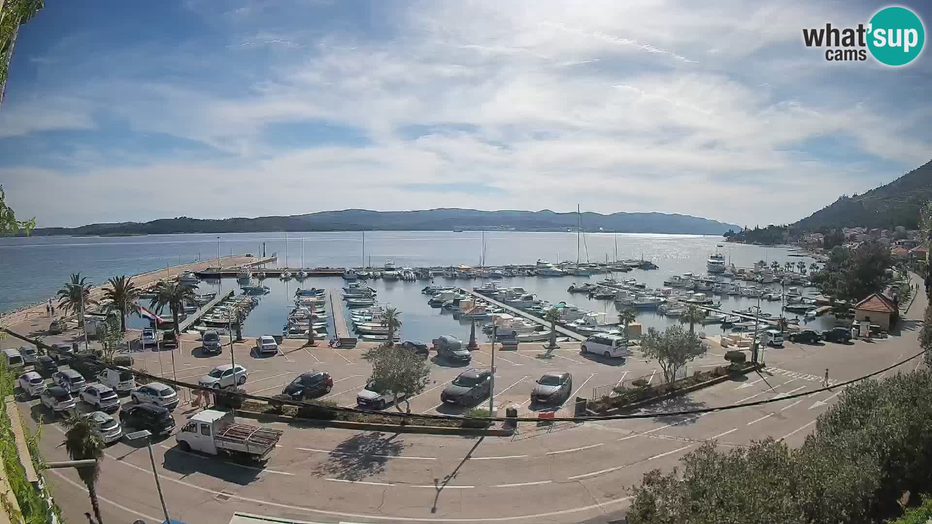 Webcam Orebić Riva – Ferry vers Korčula en direct