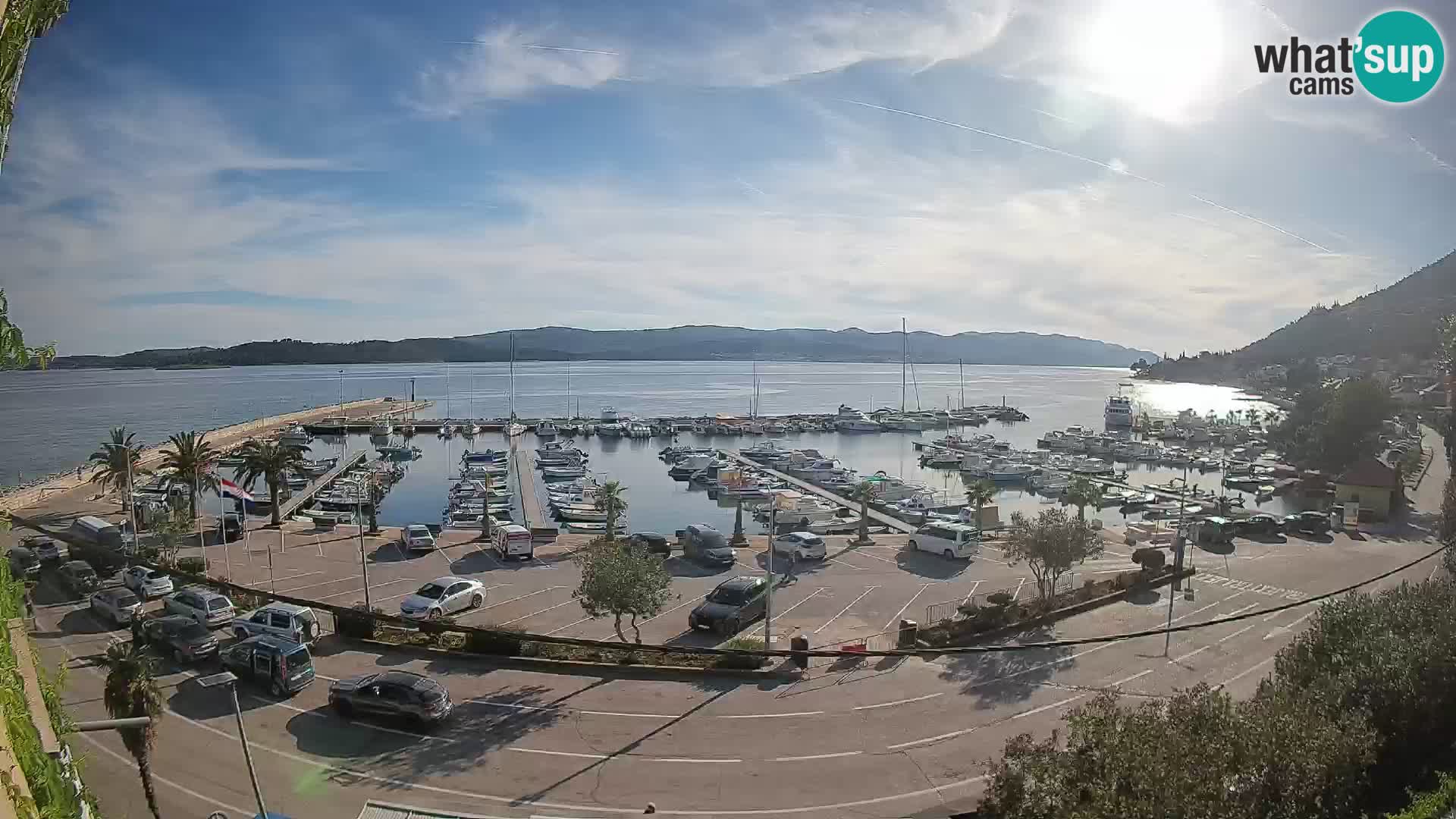Webcam Orebić Riva – Ferry to Korčula Live