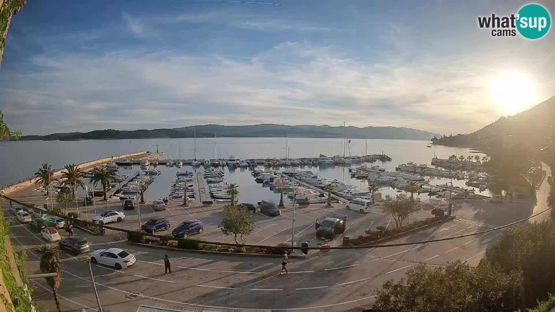 Webcam Orebić Riva – Ferry vers Korčula en direct