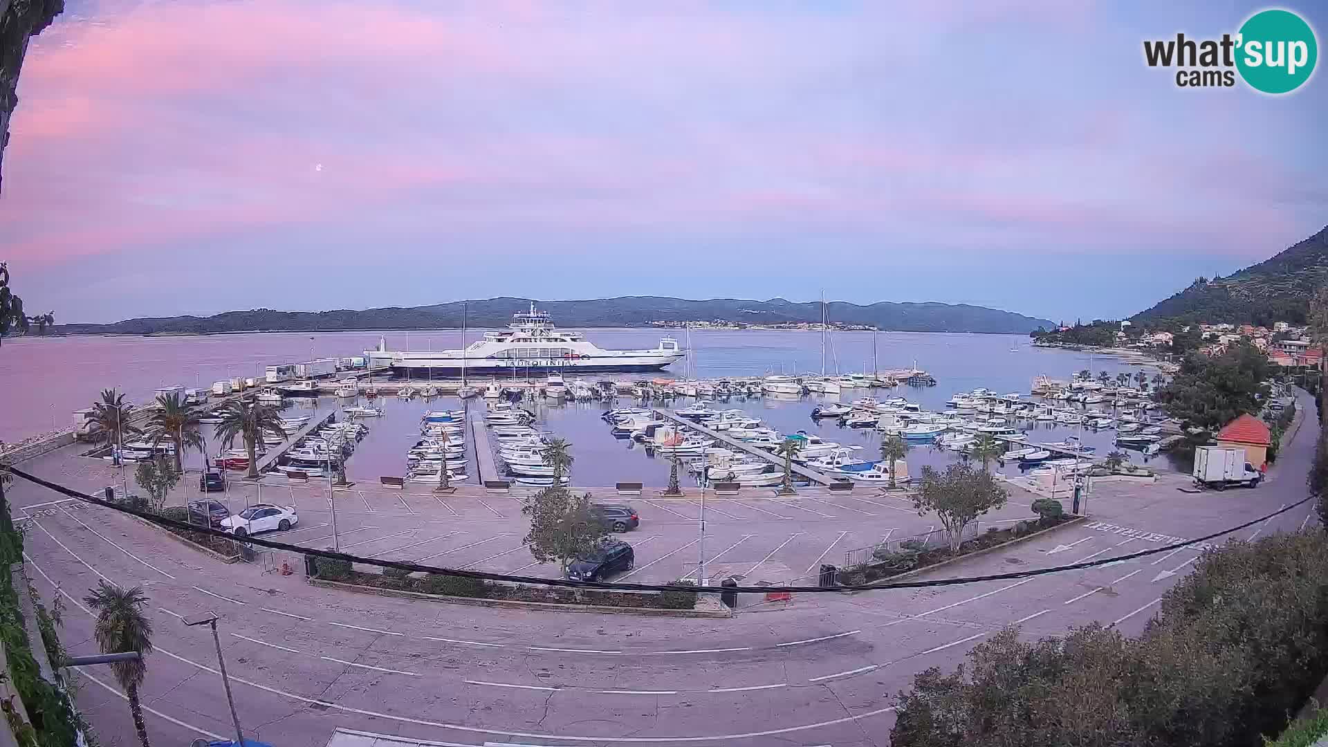 Webcam Orebić Riva – Ferry to Korčula Live