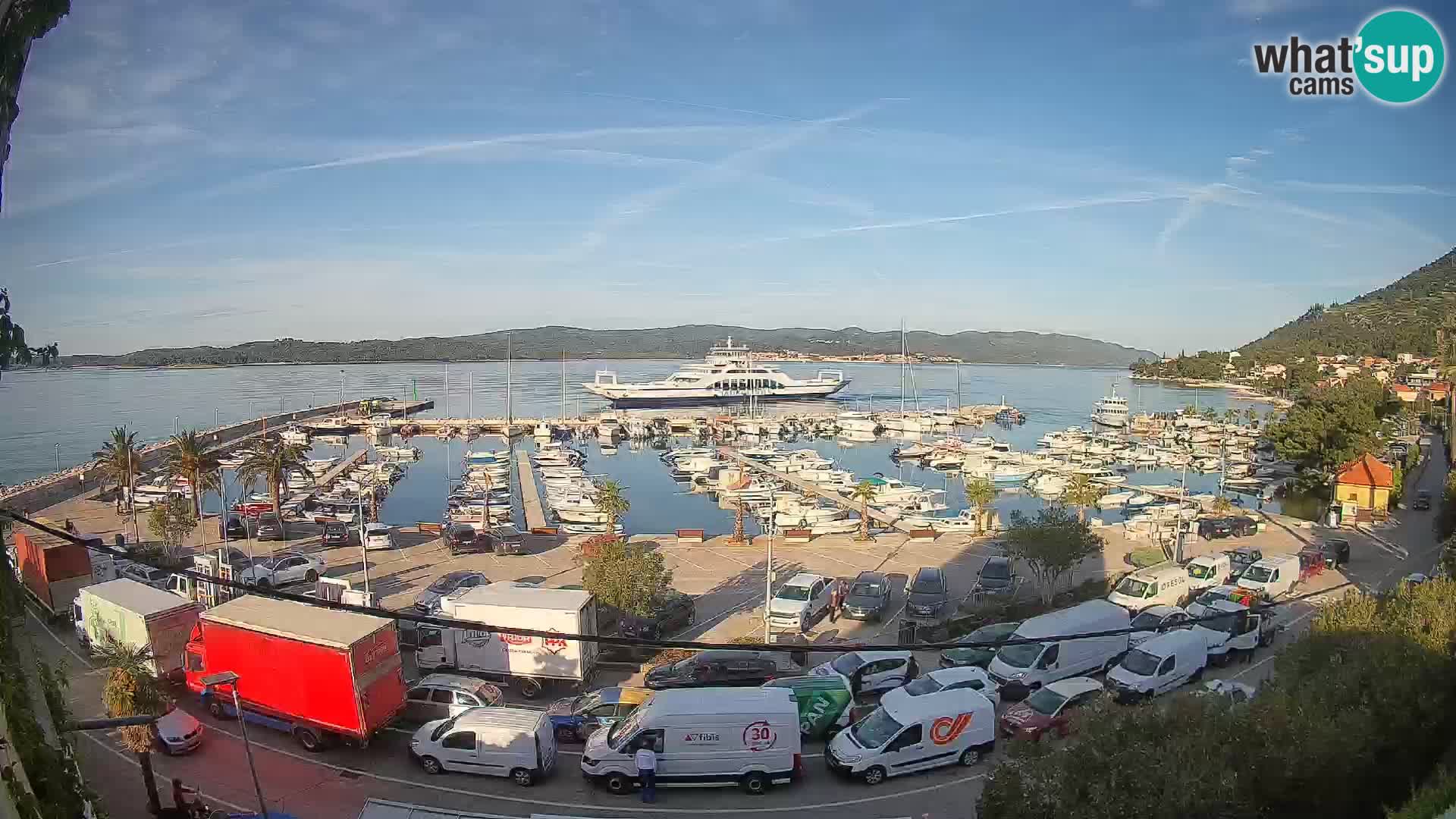 Webcam Orebić Riva – Ferry vers Korčula en direct