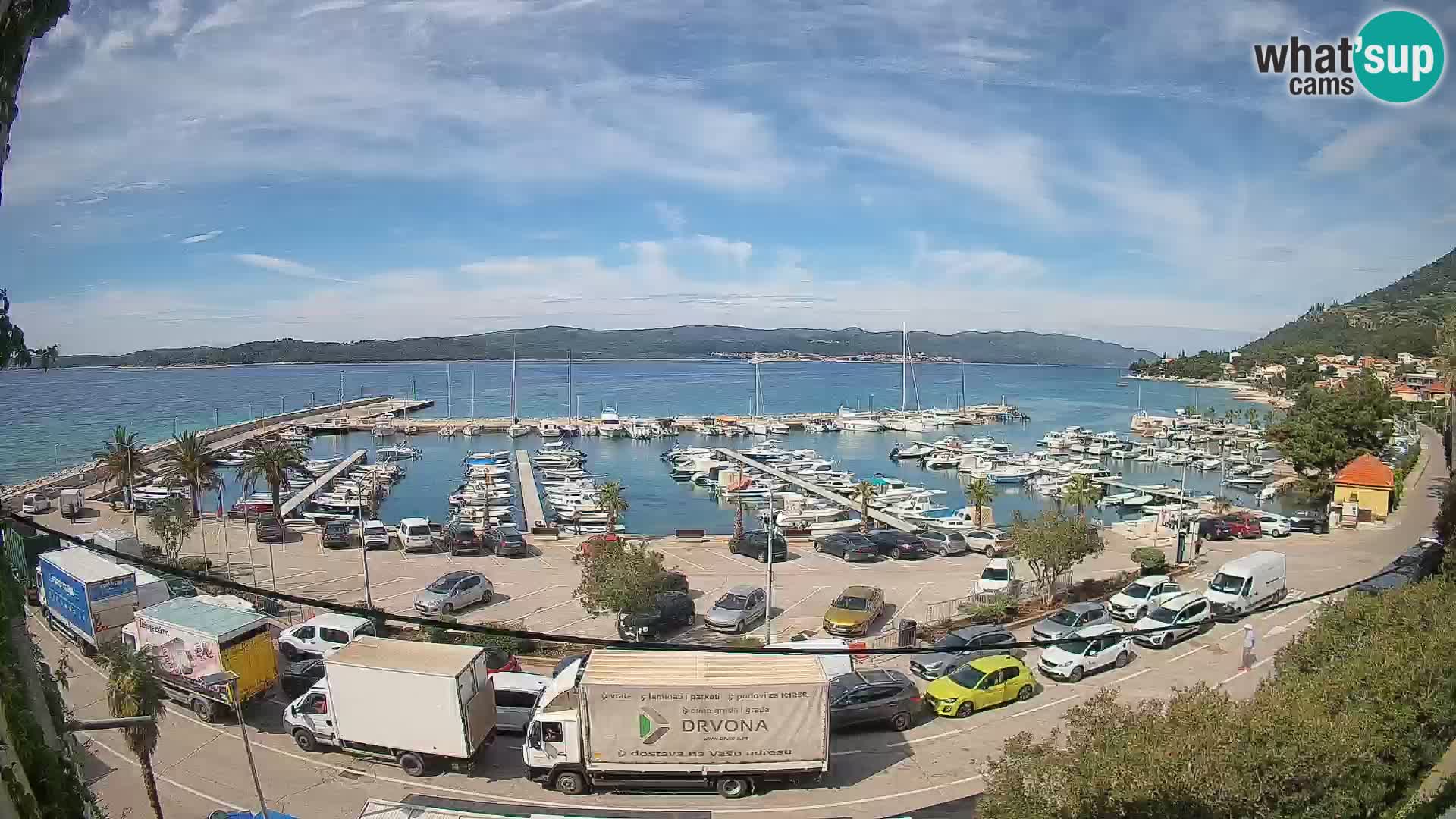 Webcam Orebić Riva – Ferry to Korčula Live