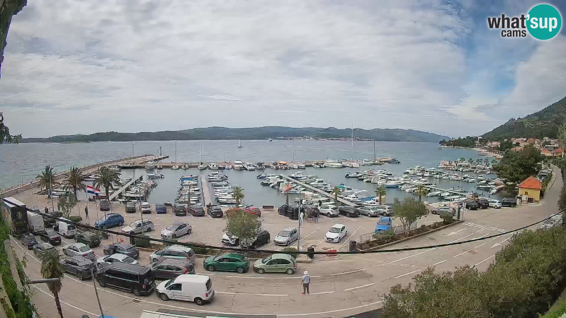 Webcam Orebić Riva – Ferry to Korčula Live