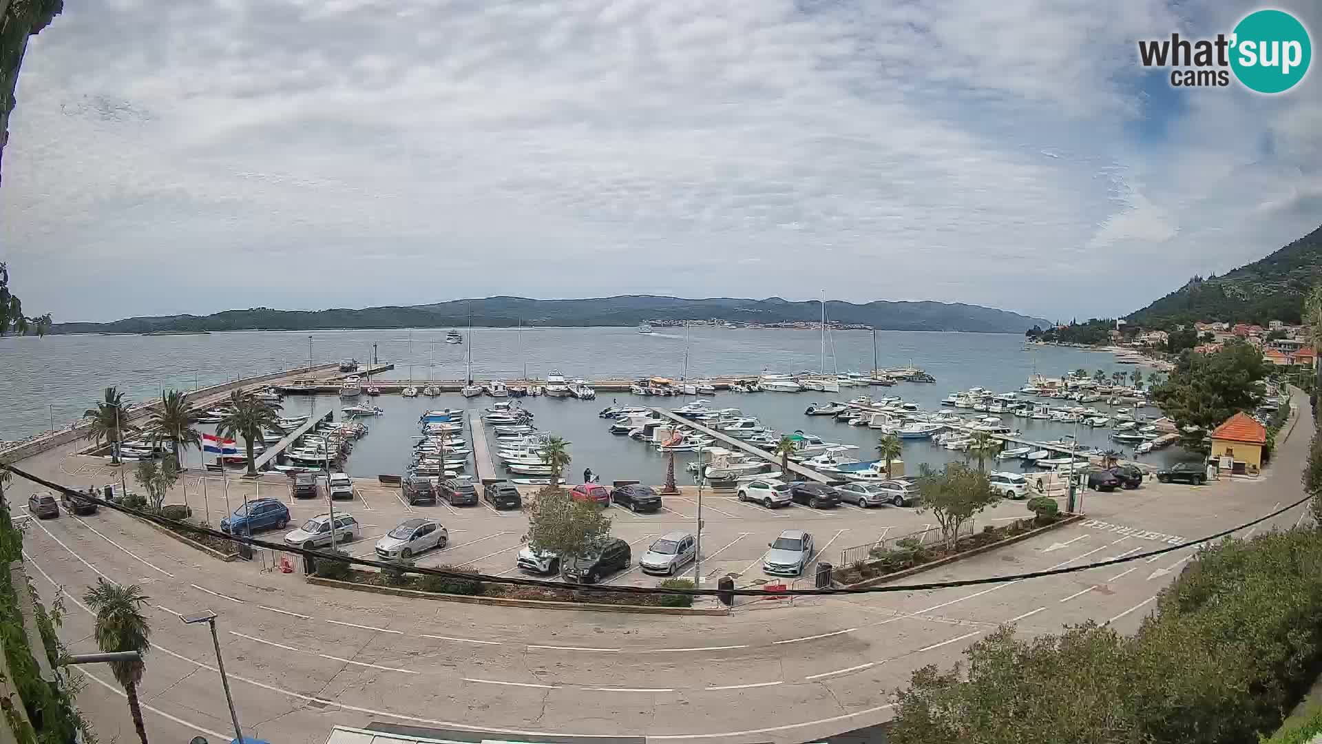 Webcam Orebić Riva – Ferry to Korčula Live