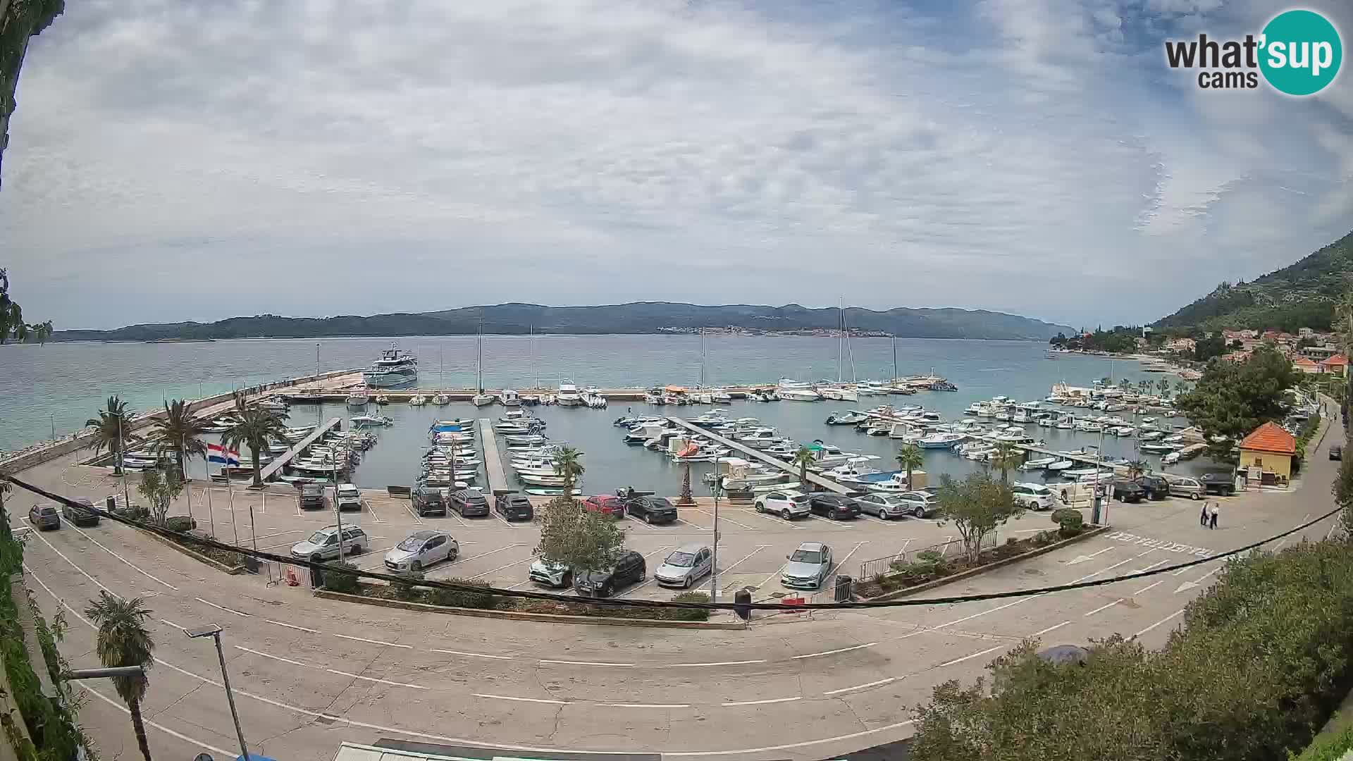Webcam Orebić Riva – Ferry a Korčula en vivo