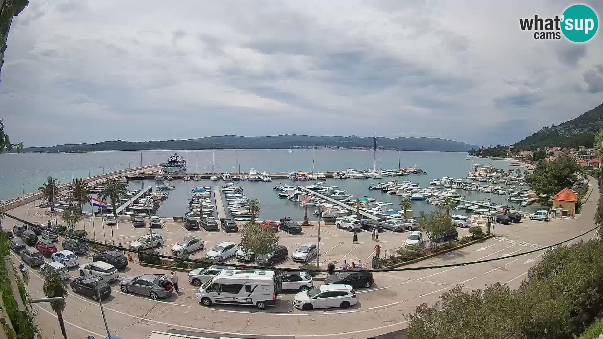 Webcam Orebić Riva – Ferry to Korčula Live