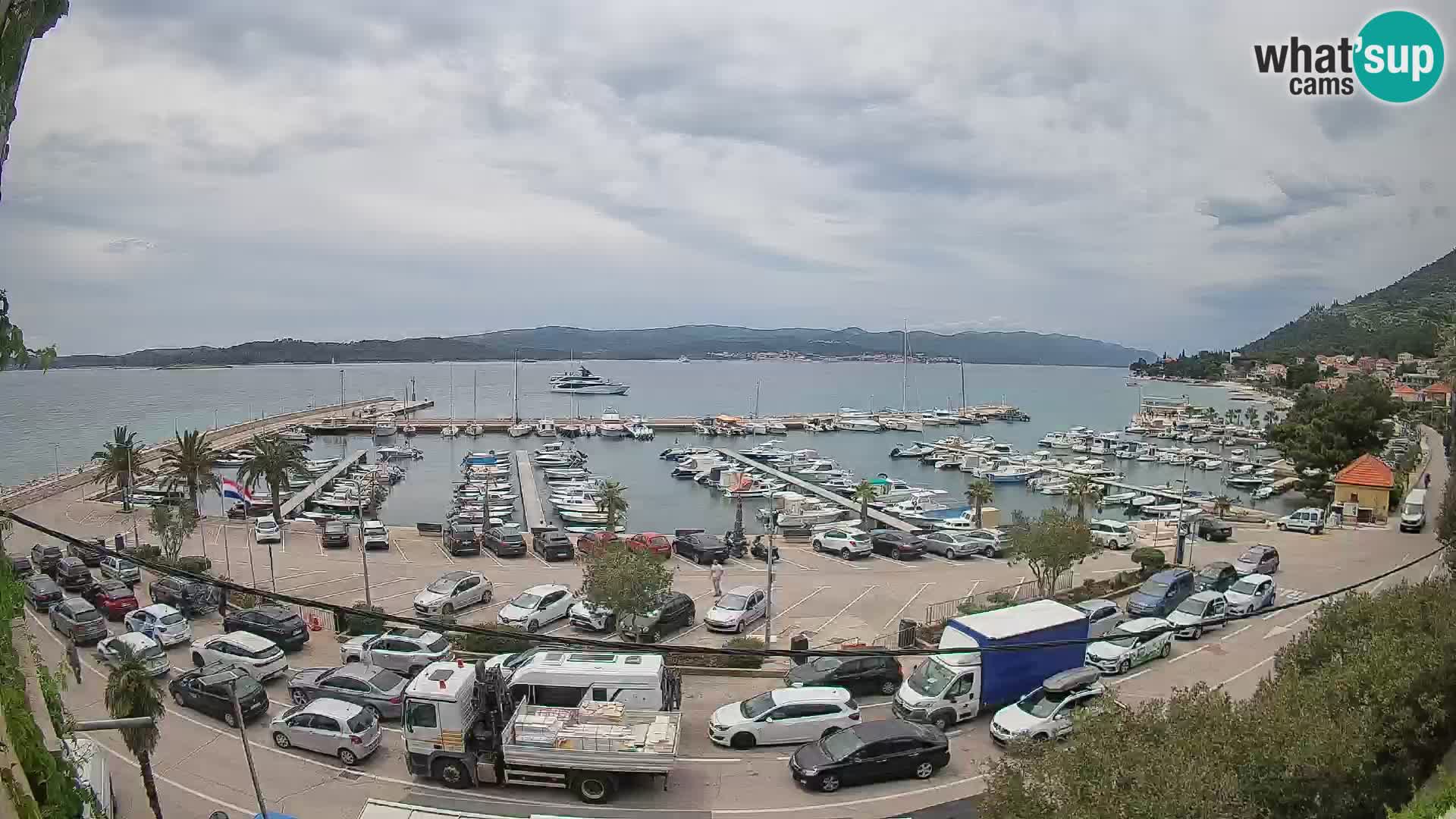 Webcam Orebić Riva – Ferry to Korčula Live