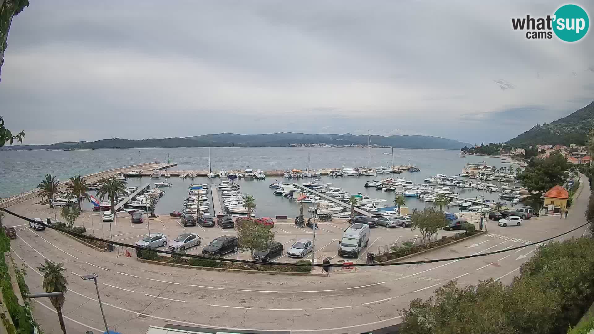 Web kamera Orebić Riva – Trajekt za Korčulu uživo