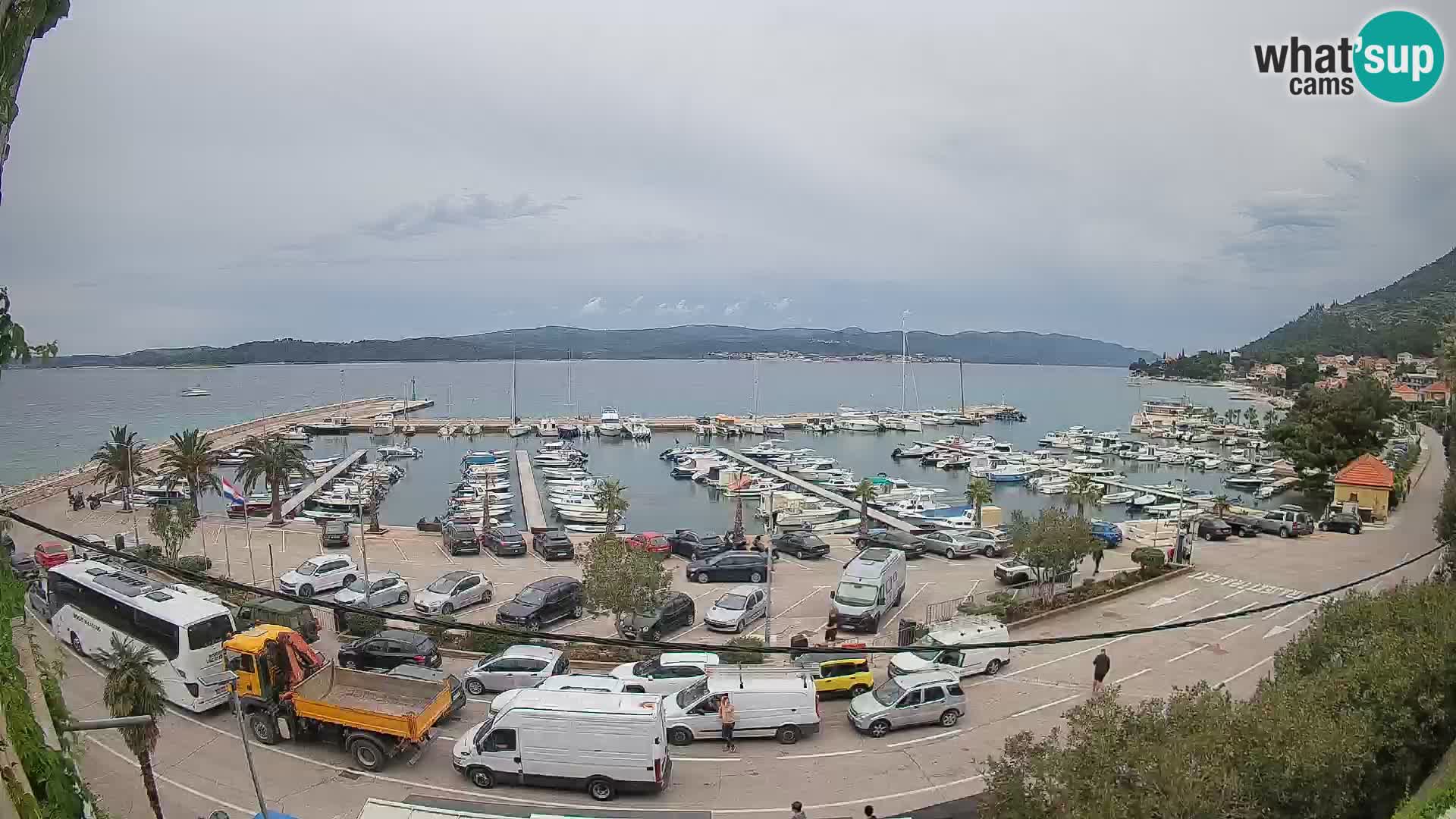 Webcam Orebić Riva – Ferry vers Korčula en direct