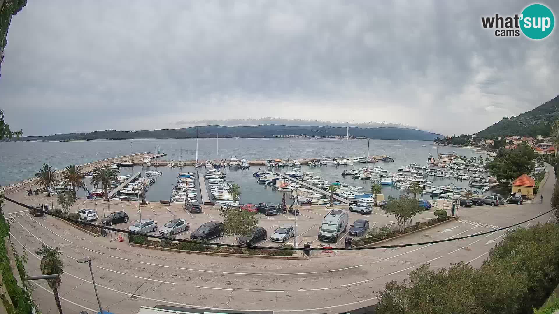Spletna kamera Orebić Riva – Trajekt za Korčulo v živo