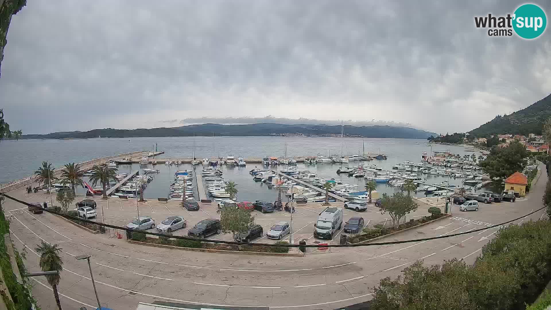 Webcam Orebić Riva – Ferry to Korčula Live