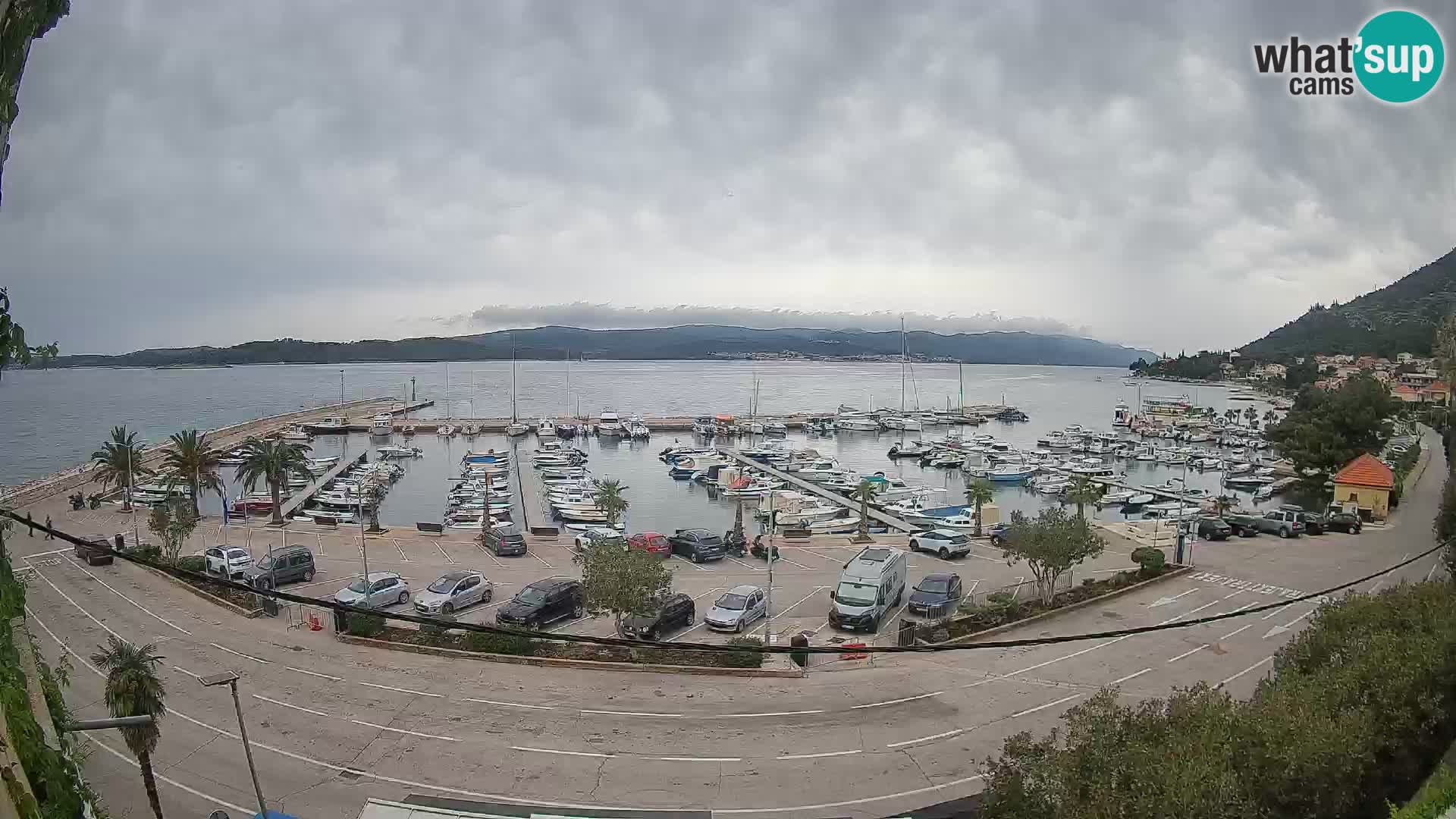 Webcam Orebić Uferpromenade – Fähre nach Korčula Live