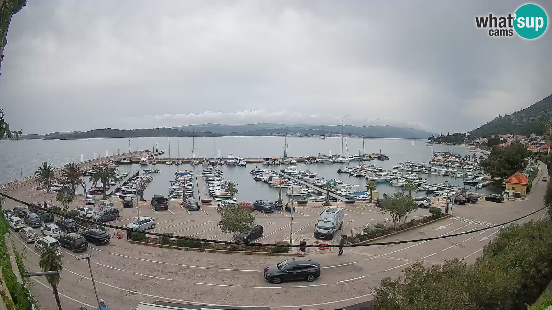 Webcam Orebić Riva – Ferry a Korčula en vivo