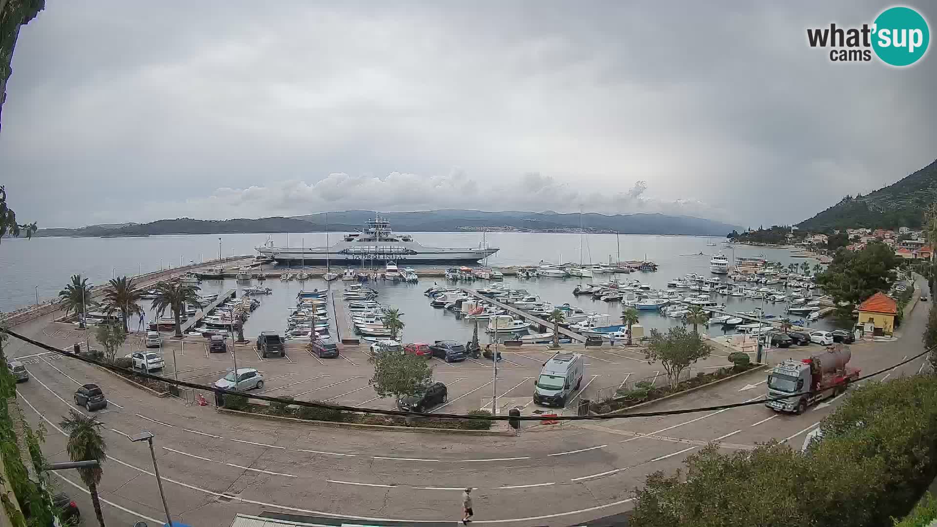 Webcam Orebić Riva – Ferry to Korčula Live