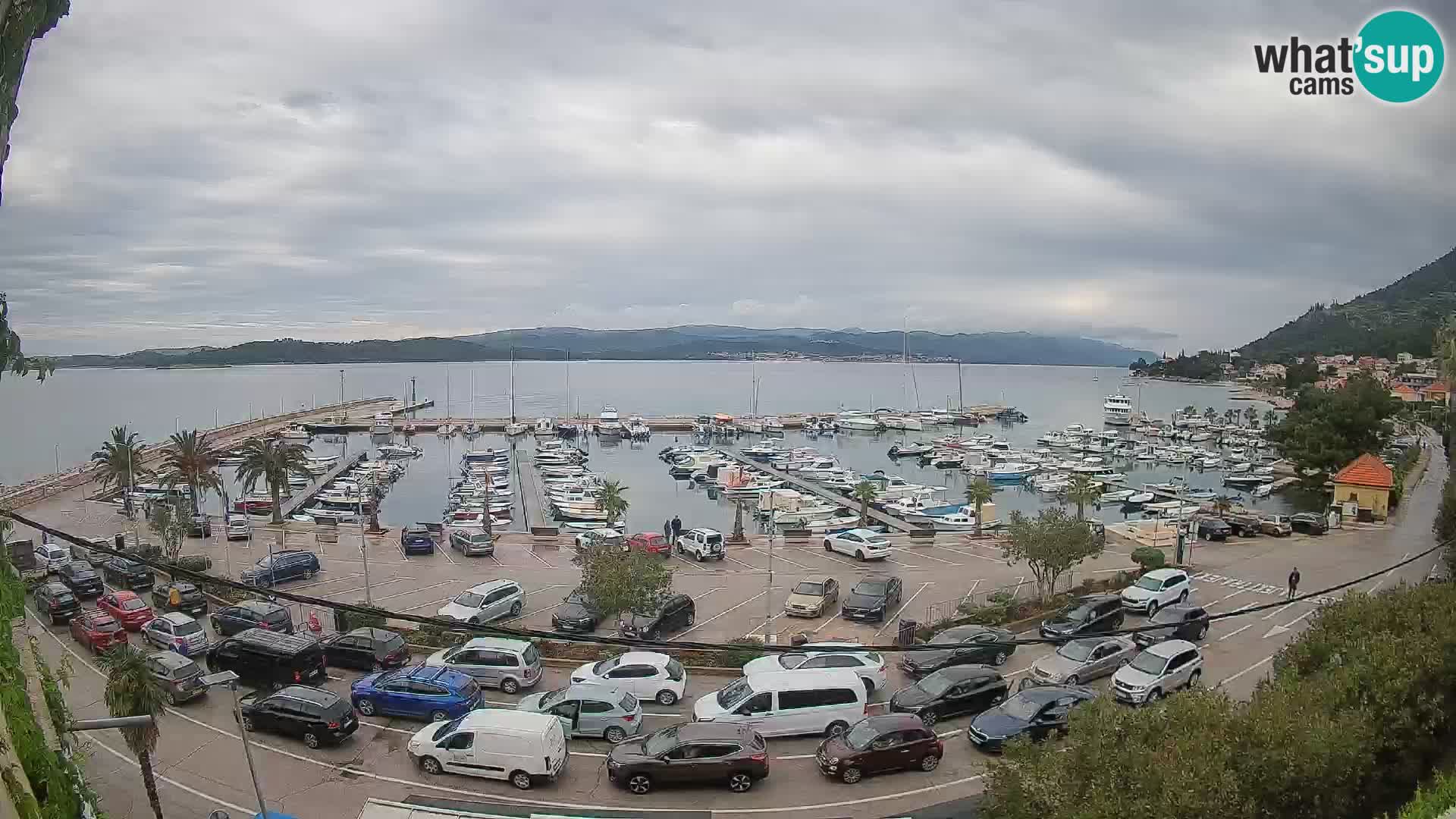 Webcam Orebić Uferpromenade – Fähre nach Korčula Live