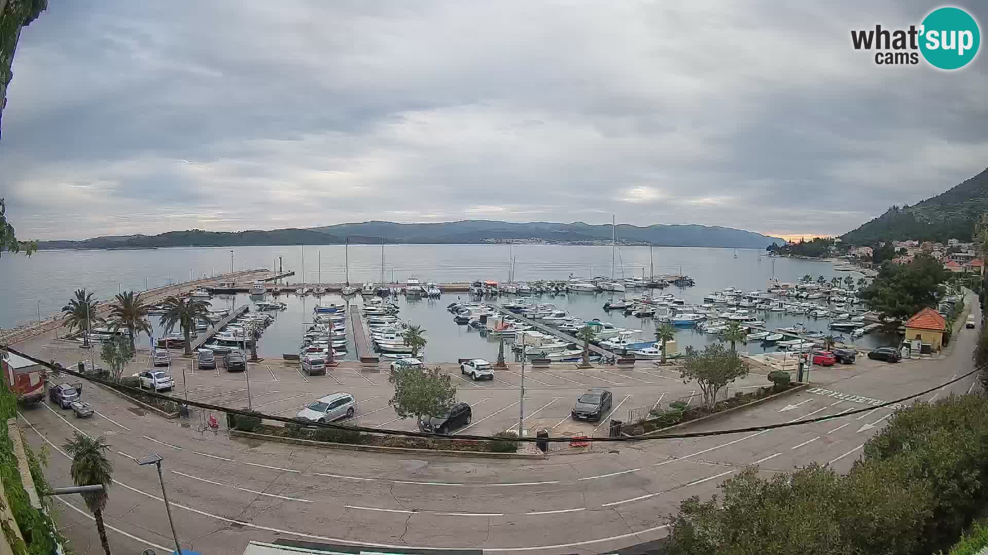 Webcam Orebić Riva – Ferry to Korčula Live