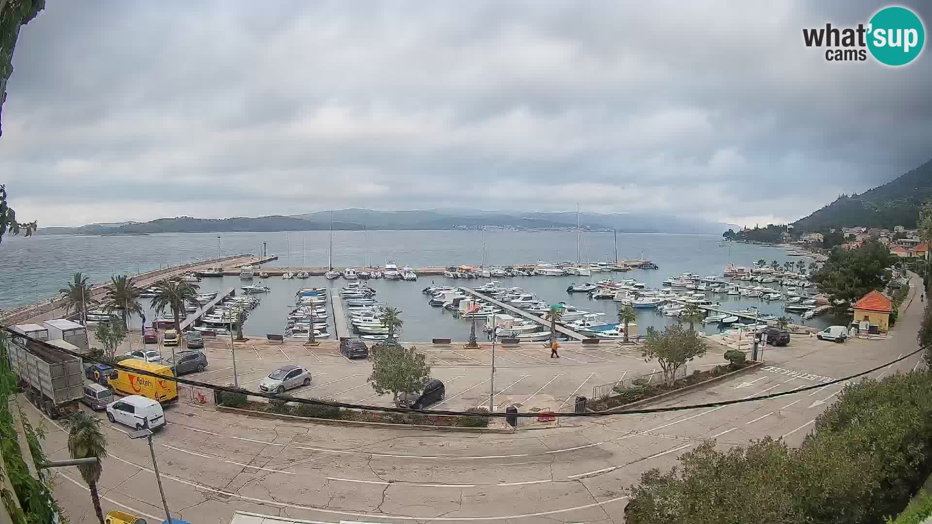 Webcam Orebić Riva – Ferry to Korčula Live